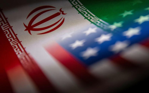 Iran and US flags