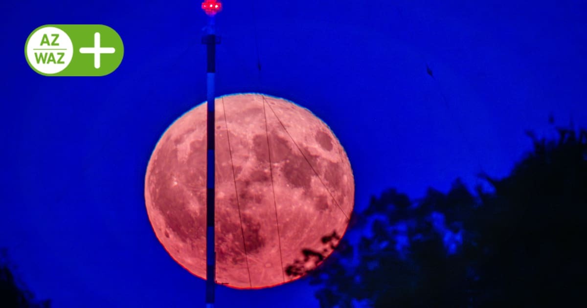 Deutlich am Abendhimmel zu sehen: Über Deutschland und Niedersachsen stand der Juni-Vollmond besonders tief.