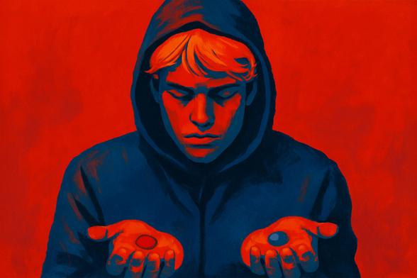 Animation eines Jungen mit Kapuzenpullover