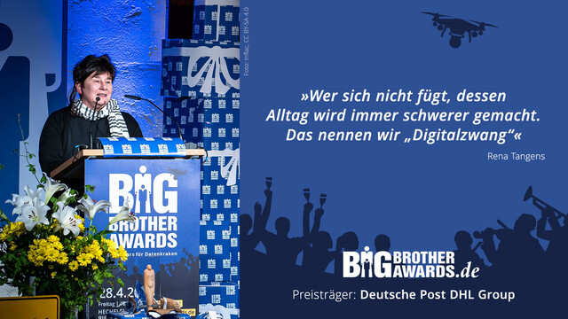 BigBrotherAward für Deutsche Post DHL