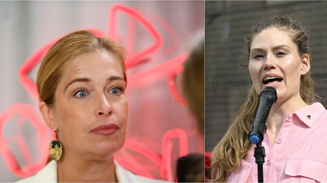Picture of Katarina Stensson (Swedish Pirate) and Swedish Minister for Climate and Environment Annika Strandhäll 