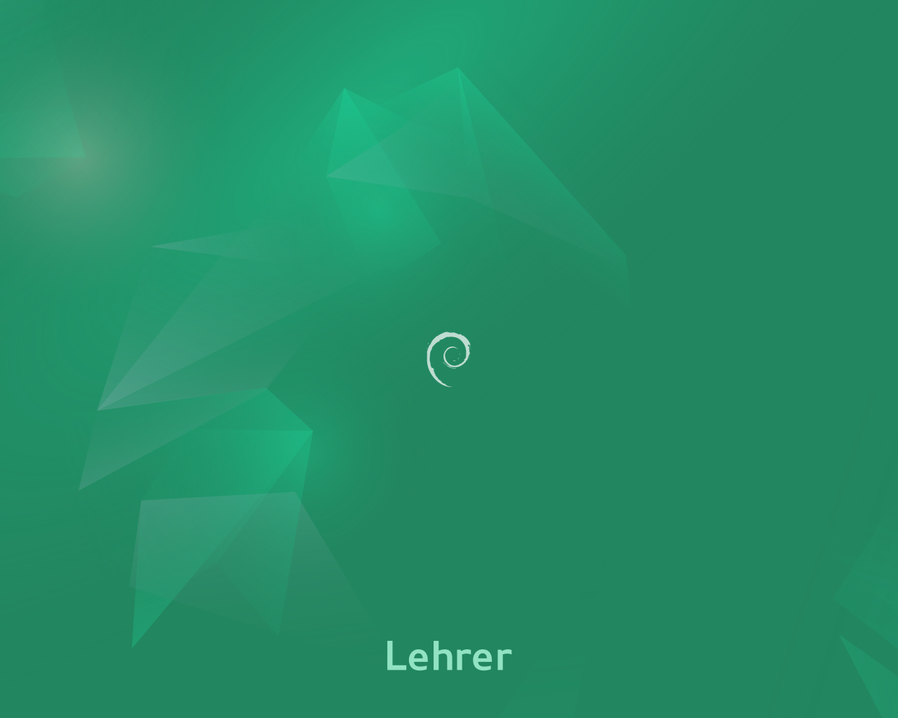 Bildschirmhintergrund für den grünen Lehrerbildschirm im Emerald-Theme