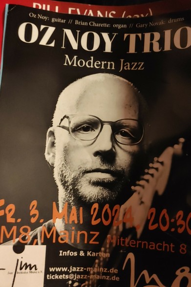 Flyer vom Oz Noy Trio Konzert in Mainz